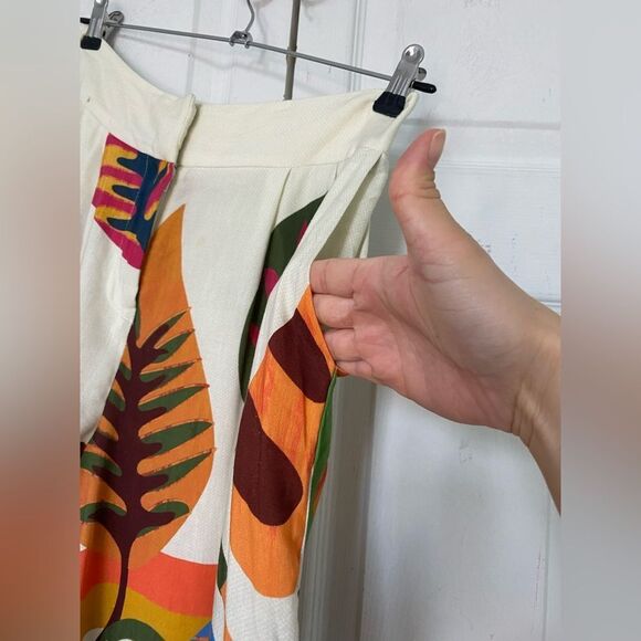 Farm Rio for Anthropologie Cropped Wide-Leg Pants - Picture 15 of 15